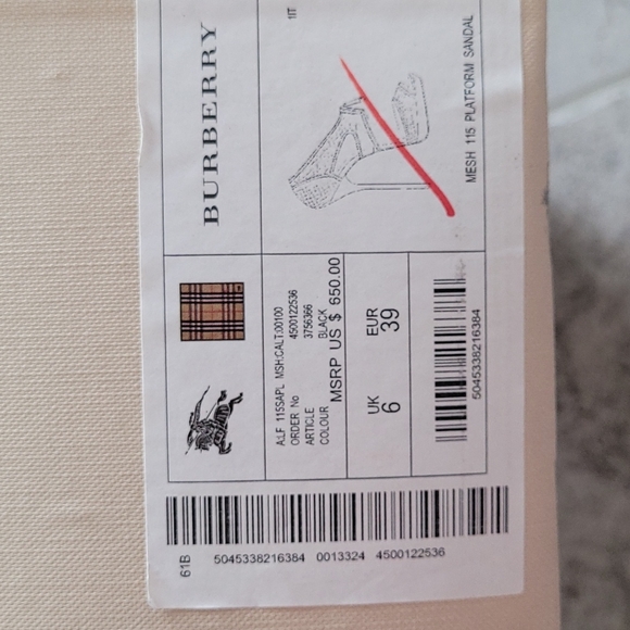 BURBERRY platform sandal - Picture 10 of 12